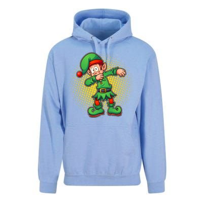 Christmas Dabbing Elf Unisex Surf Hoodie