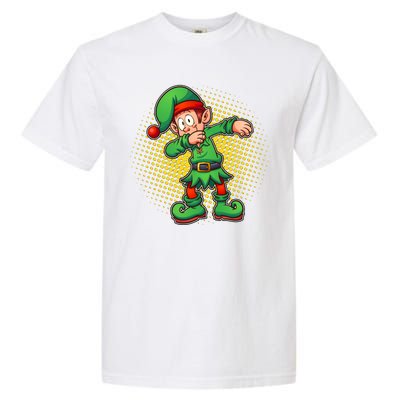 Christmas Dabbing Elf Garment-Dyed Heavyweight T-Shirt