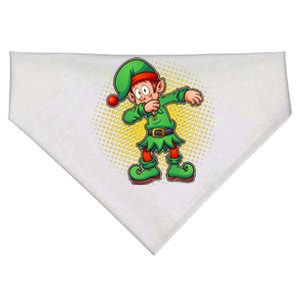 Christmas Dabbing Elf USA-Made Doggie Bandana