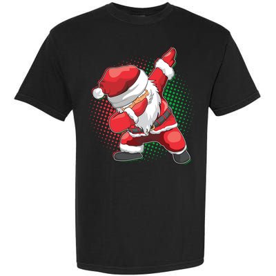Christmas Dabbing Santa Garment-Dyed Heavyweight T-Shirt