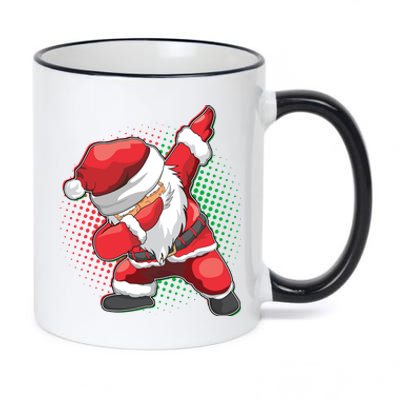 Christmas Dabbing Santa 11oz Black Color Changing Mug