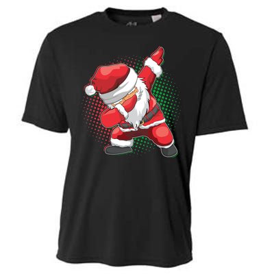 Christmas Dabbing Santa Cooling Performance Crew T-Shirt