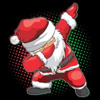 Christmas Dabbing Santa Cooling Performance Crew T-Shirt