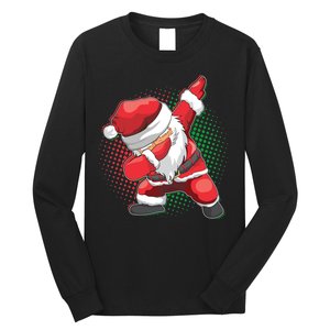 Christmas Dabbing Santa Long Sleeve Shirt