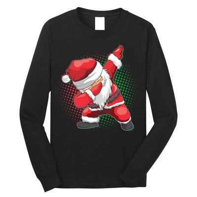 Christmas Dabbing Santa Long Sleeve Shirt