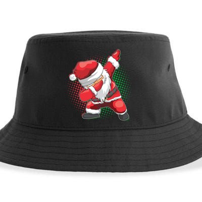 Christmas Dabbing Santa Sustainable Bucket Hat