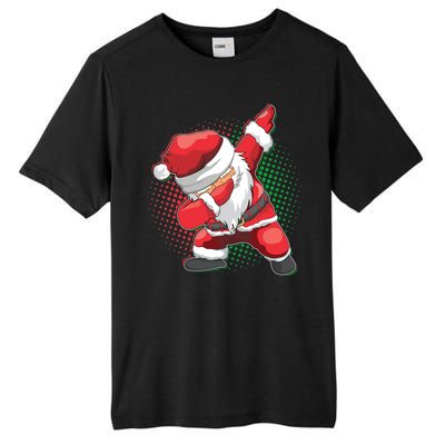 Christmas Dabbing Santa Tall Fusion ChromaSoft Performance T-Shirt