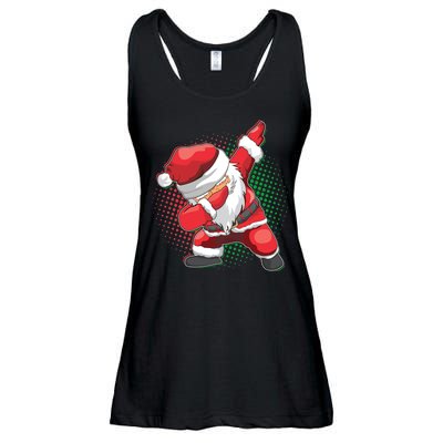 Christmas Dabbing Santa Ladies Essential Flowy Tank