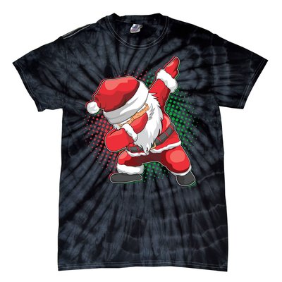 Christmas Dabbing Santa Tie-Dye T-Shirt