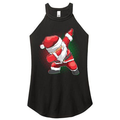 Christmas Dabbing Santa Women's Perfect Tri Rocker Tank