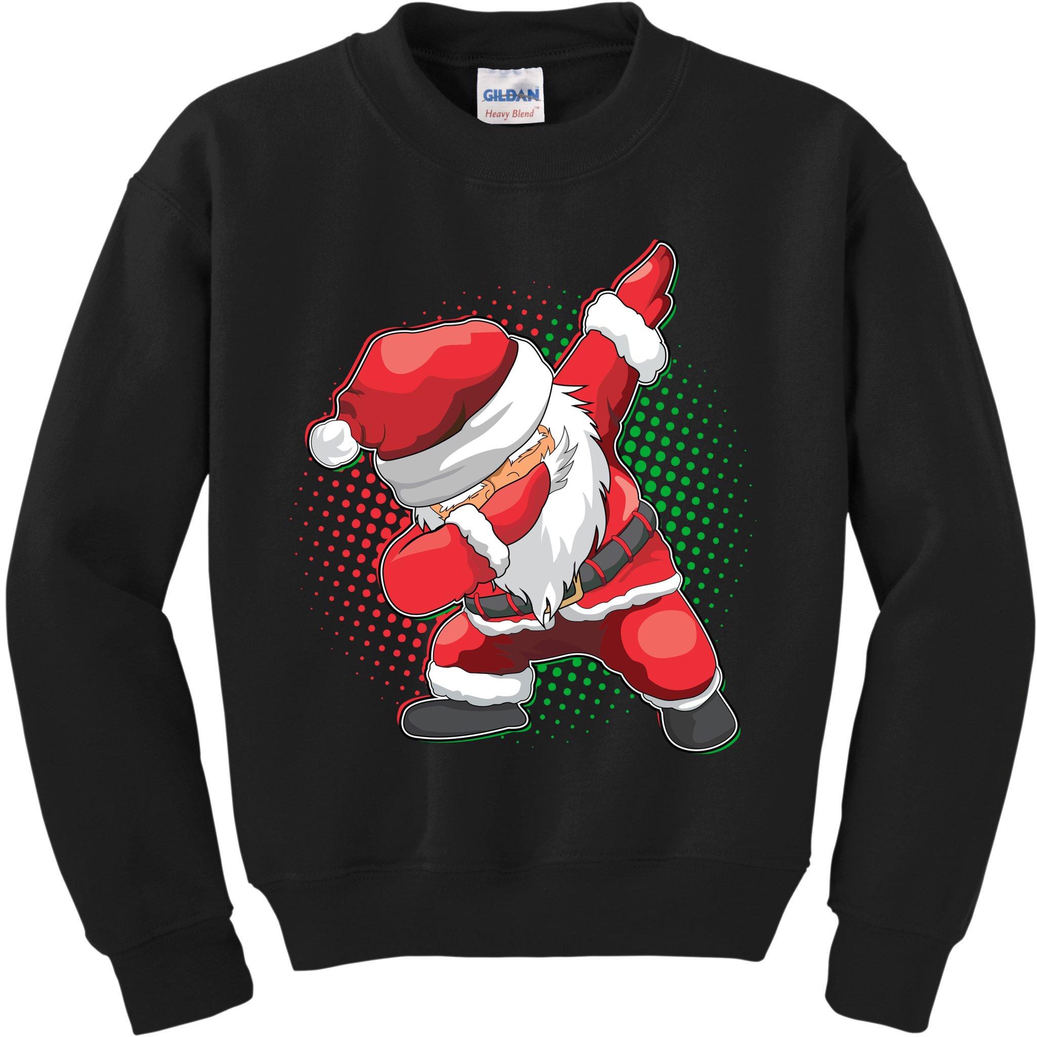 Christmas Dabbing Santa Kids Sweatshirt