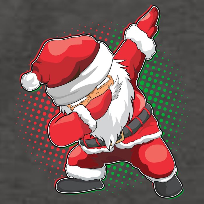Christmas Dabbing Santa Vector Backpack