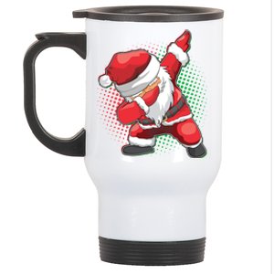 Christmas Dabbing Santa Stainless Steel Travel Mug