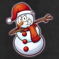 Christmas Dabbing Snowman Cool Comfort Performance Bucket Hat