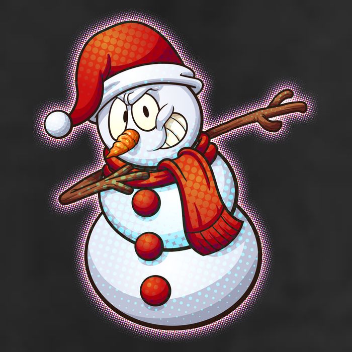 Christmas Dabbing Snowman Cool Comfort Performance Bucket Hat