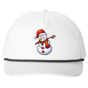 Christmas Dabbing Snowman Snapback Five-Panel Rope Hat