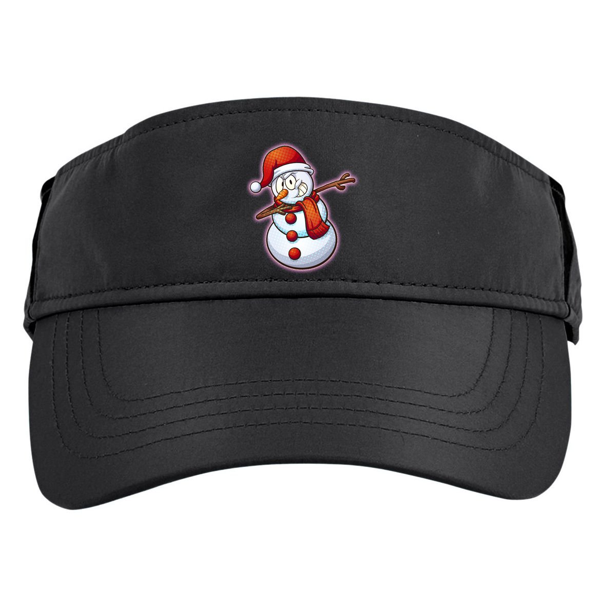 Christmas Dabbing Snowman Adult Drive Performance Visor
