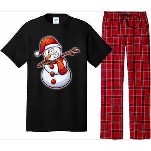 Christmas Dabbing Snowman Pajama Set