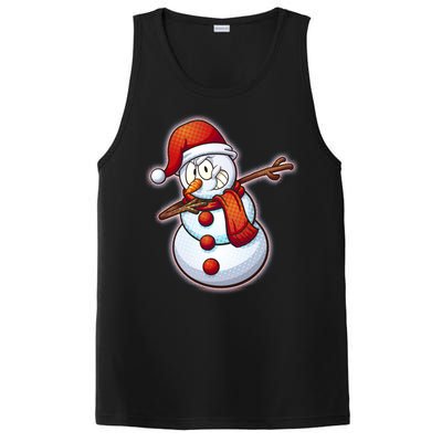 Christmas Dabbing Snowman PosiCharge Competitor Tank