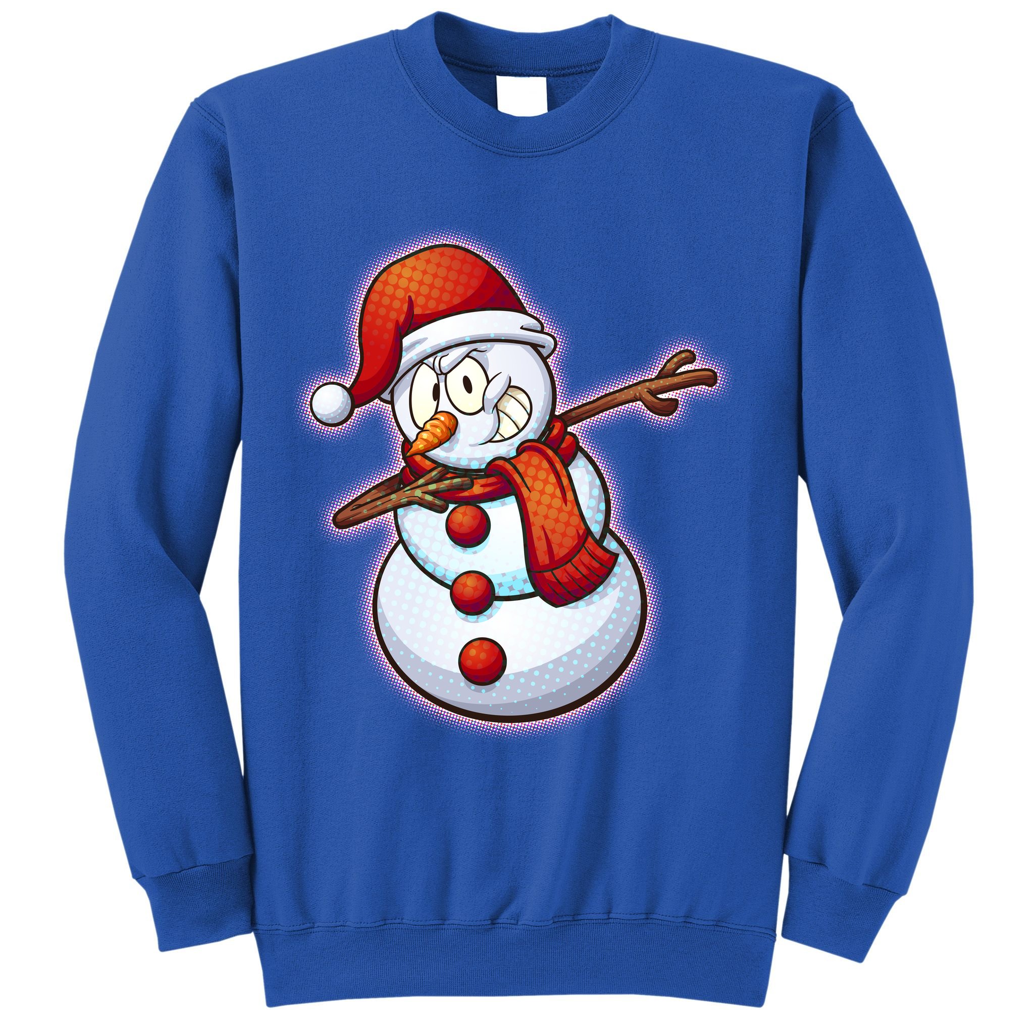 Christmas Dabbing Snowman Sweatshirt