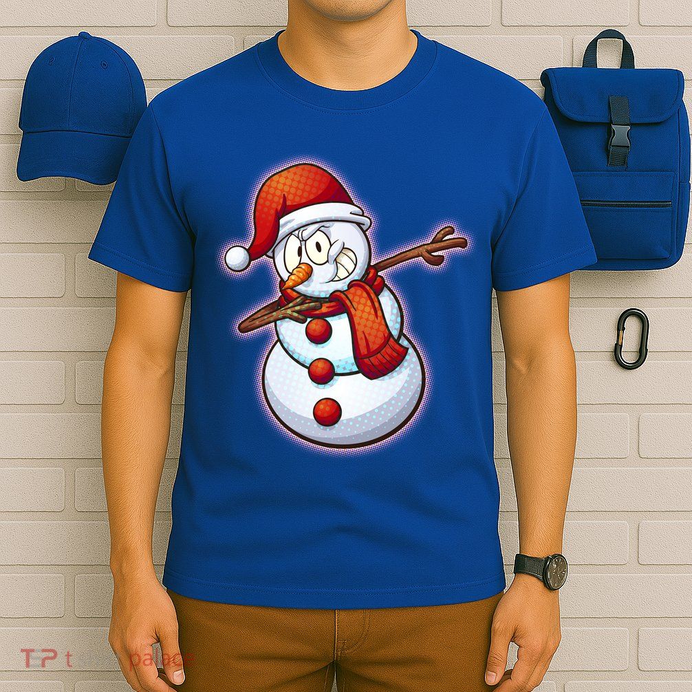Christmas Dabbing Snowman T-Shirt