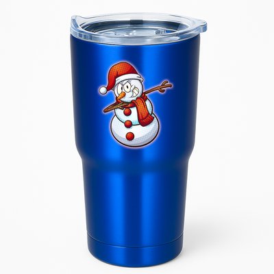 Christmas Dabbing Snowman Tumbler