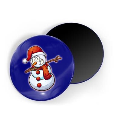 Christmas Dabbing Snowman Magnet