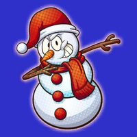 Christmas Dabbing Snowman Visor