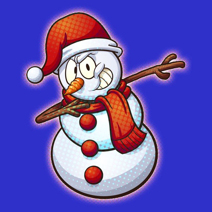 Christmas Dabbing Snowman Visor