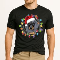 Christmas Dachshund Lights Cooling Performance Crew T-Shirt