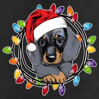 Christmas Dachshund Lights Adult Drive Performance Visor