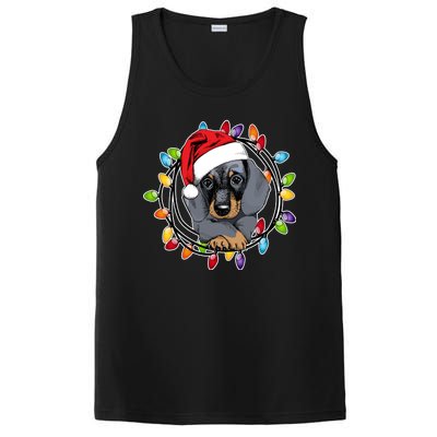 Christmas Dachshund Lights PosiCharge Competitor Tank