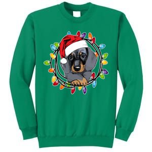 Christmas Dachshund Lights Sweatshirt