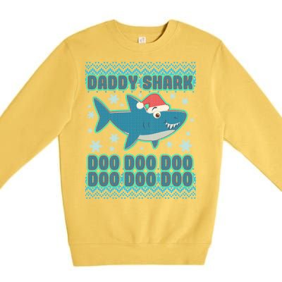 Christmas Daddy Shark Doo Doo Doo Premium Crewneck Sweatshirt