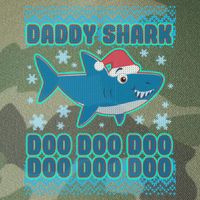Christmas Daddy Shark Doo Doo Doo Legacy Tie Dye Trucker Hat