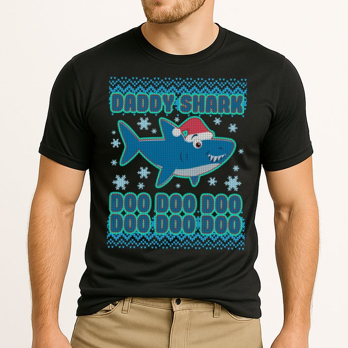 Christmas Daddy Shark Doo Doo Doo Performance Shirt