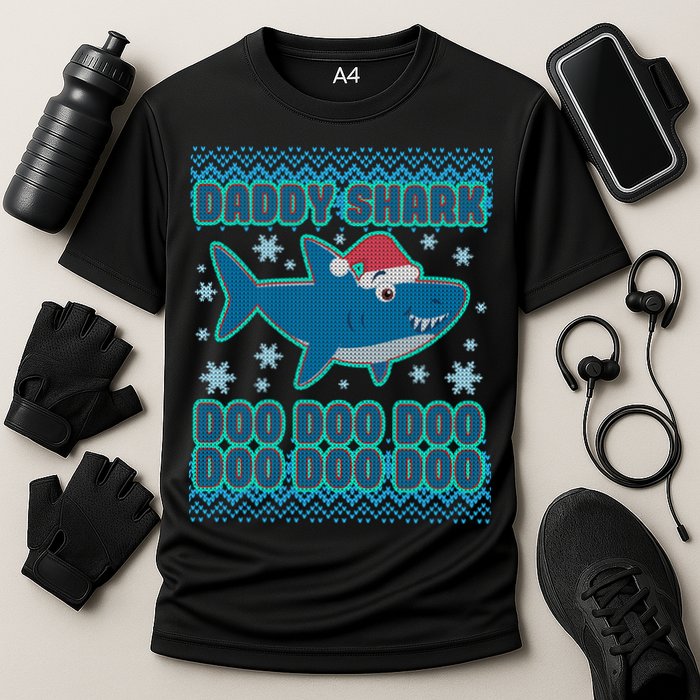 Christmas Daddy Shark Doo Doo Doo Performance Shirt