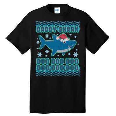 Christmas Daddy Shark Doo Doo Doo Tall T-Shirt