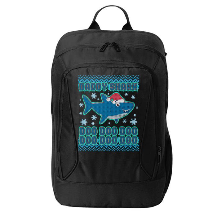 Christmas Daddy Shark Doo Doo Doo City Backpack