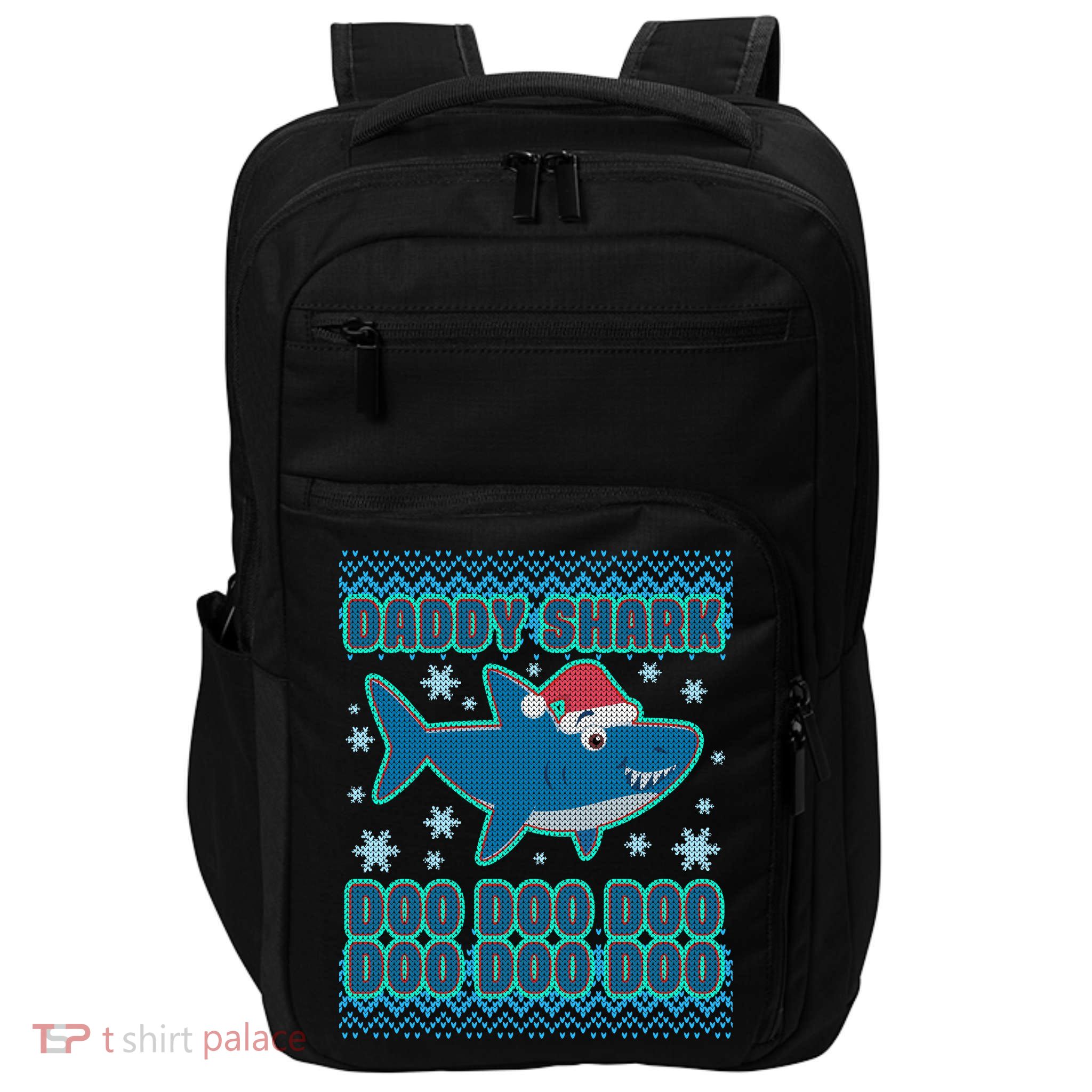 Christmas Daddy Shark Doo Doo Doo Impact Tech Backpack