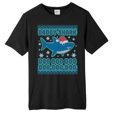 Christmas Daddy Shark Doo Doo Doo Tall Fusion ChromaSoft Performance T-Shirt