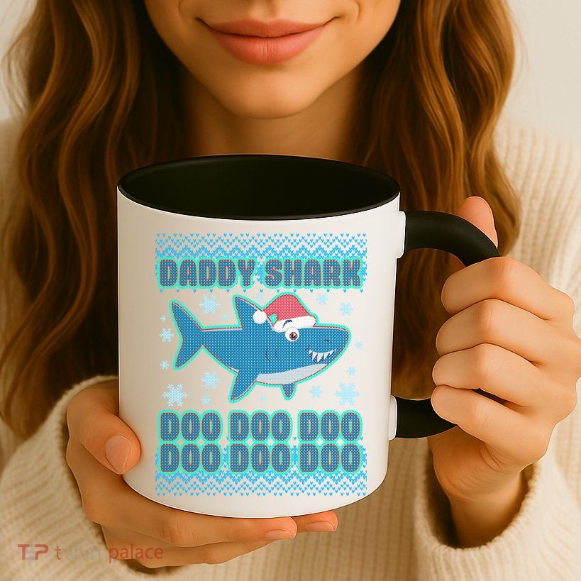 Christmas Daddy Shark Doo Doo Doo Mug