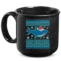 Christmas Daddy Shark Doo Doo Doo 15oz Campfire Ceramic Mug