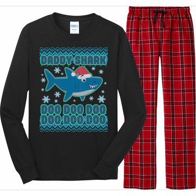 Christmas Daddy Shark Doo Doo Doo Long Sleeve Pajama Set