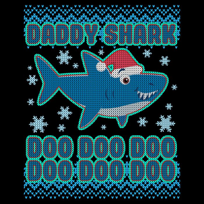 Christmas Daddy Shark Doo Doo Doo 16 in Basic Backpack