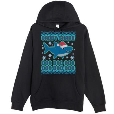 Christmas Daddy Shark Doo Doo Doo Premium Pullover Hoodie