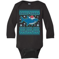 Christmas Daddy Shark Doo Doo Doo Baby Long Sleeve Bodysuit