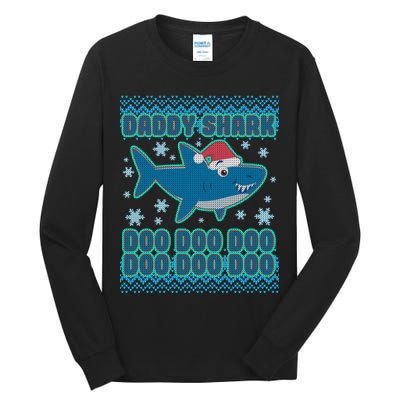 Christmas Daddy Shark Doo Doo Doo Tall Long Sleeve T-Shirt