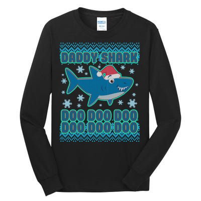 Christmas Daddy Shark Doo Doo Doo Tall Long Sleeve T-Shirt