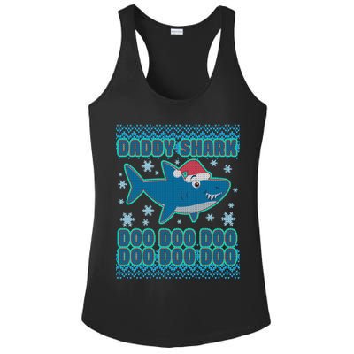 Christmas Daddy Shark Doo Doo Doo Ladies PosiCharge Competitor Racerback Tank